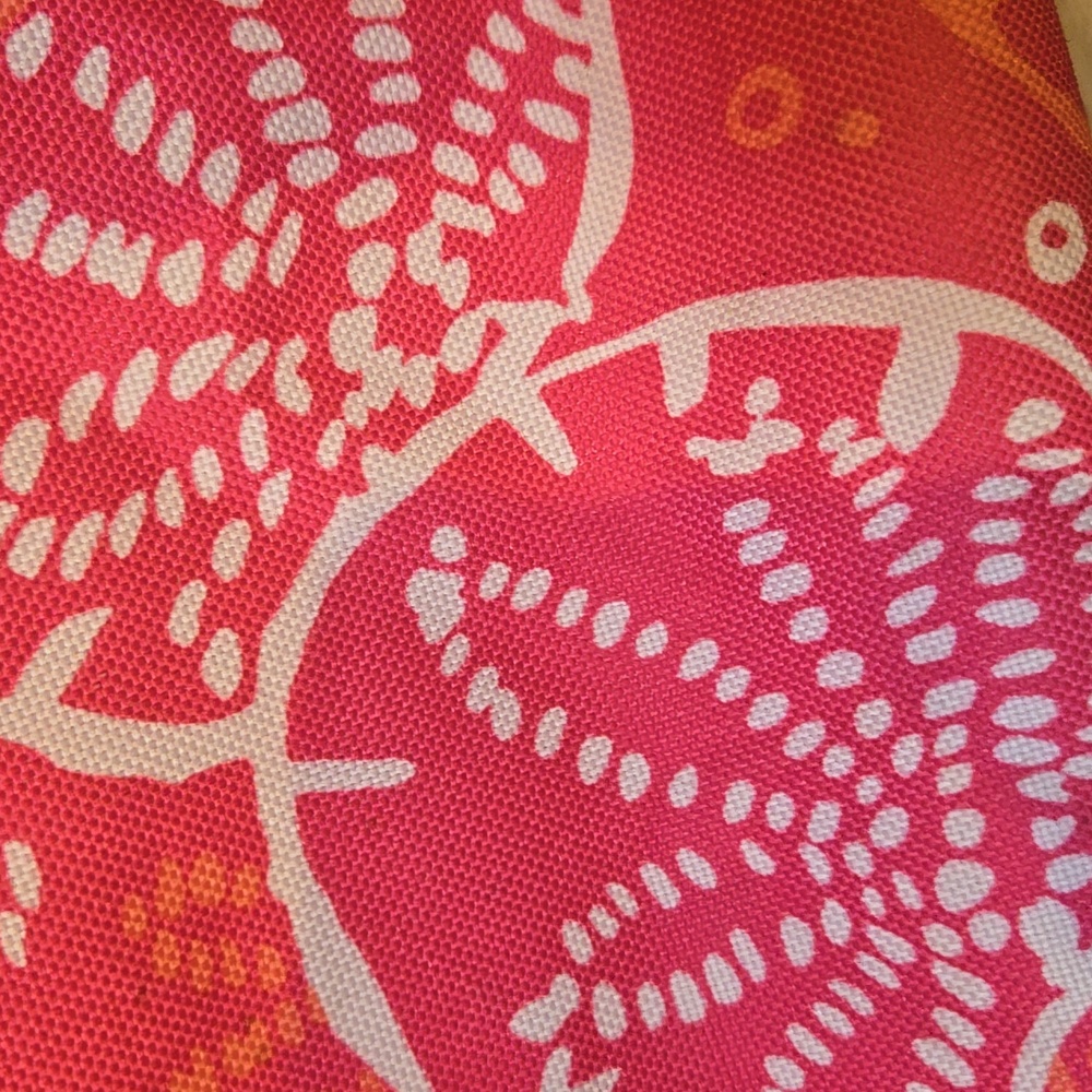 Lilly Pulitzer for Estee Lauder Pink/Orange Sand Dollar Print Tote Bag - Picture 3 of 7